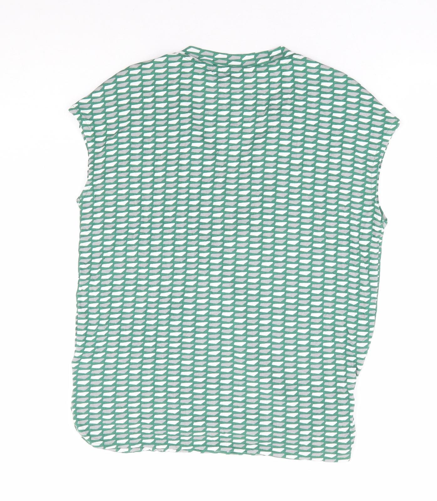 Womens UK Size 10 NEXT Green Wrap Tank
