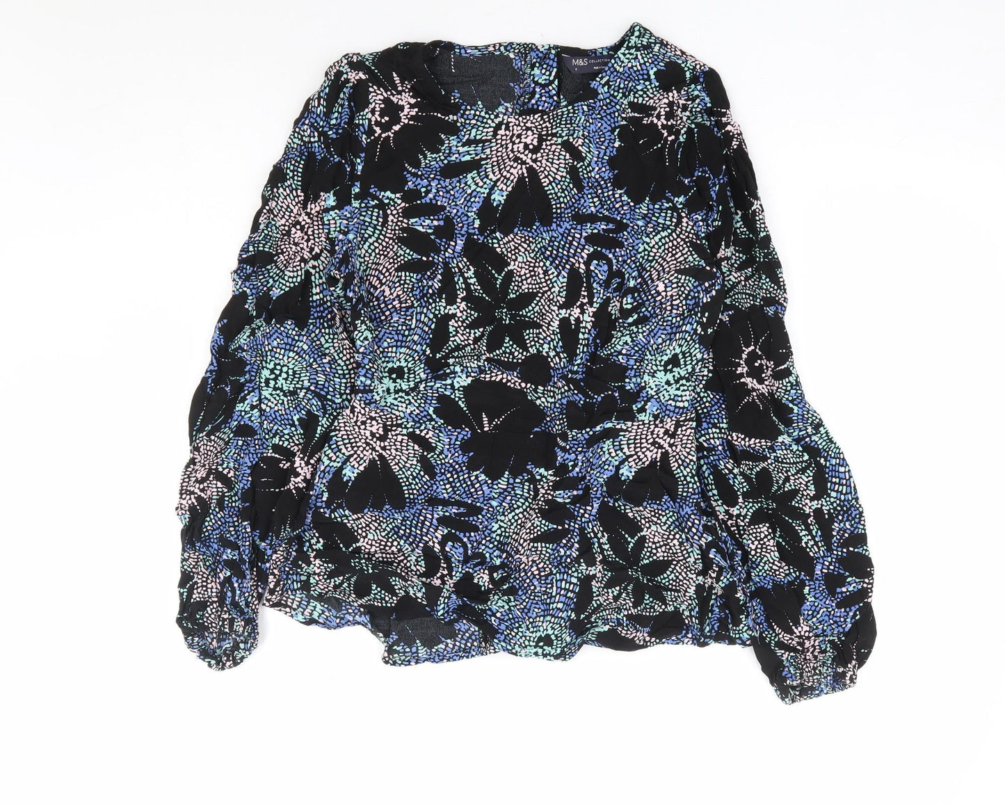 Womens UK Size 6 Marks and Spencer Multicoloured Basic Blouse
