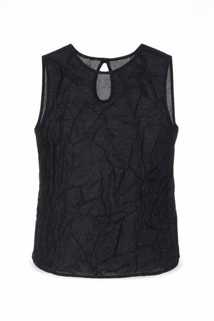 Womens UK Size 12 Steilmann Black Basic Tank