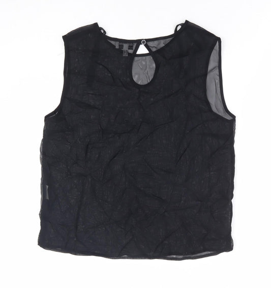Womens UK Size 12 Steilmann Black Basic Tank