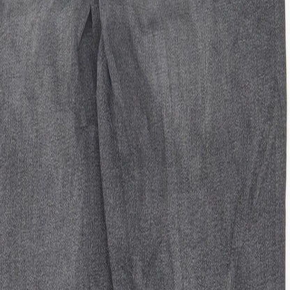 Topshop Womens Grey Cotton Skinny Jeans Size 28 in L32 in Regular Button