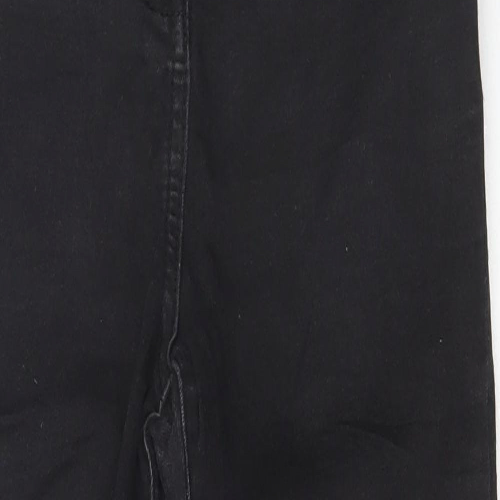 COLLUSION Womens Black Cotton Skinny Jeans Size 26 in L23 in Regular Button
