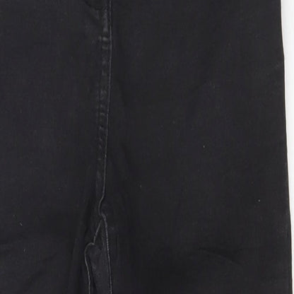 COLLUSION Womens Black Cotton Skinny Jeans Size 26 in L23 in Regular Button