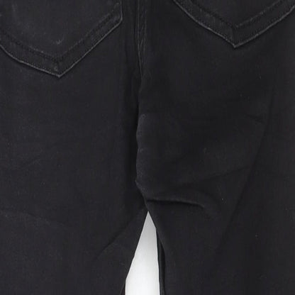 COLLUSION Womens Black Cotton Skinny Jeans Size 26 in L23 in Regular Button