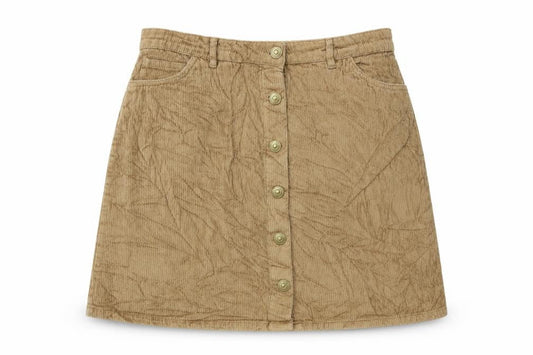 Womens UK Size L Pieces A-Line Corduroy Skirt