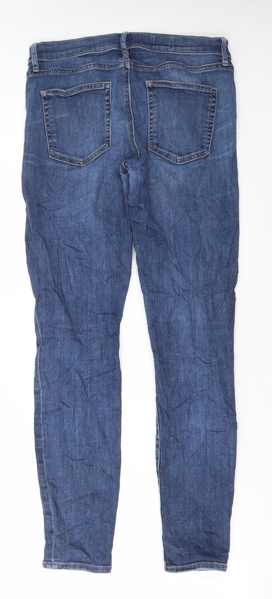 Gap Mens Blue Cotton Skinny Jeans Size 28 in L32 in Regular Button