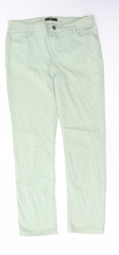 Womens UK Size 32 in Marks and Spencer Regular Fit Skinny Green Jeans