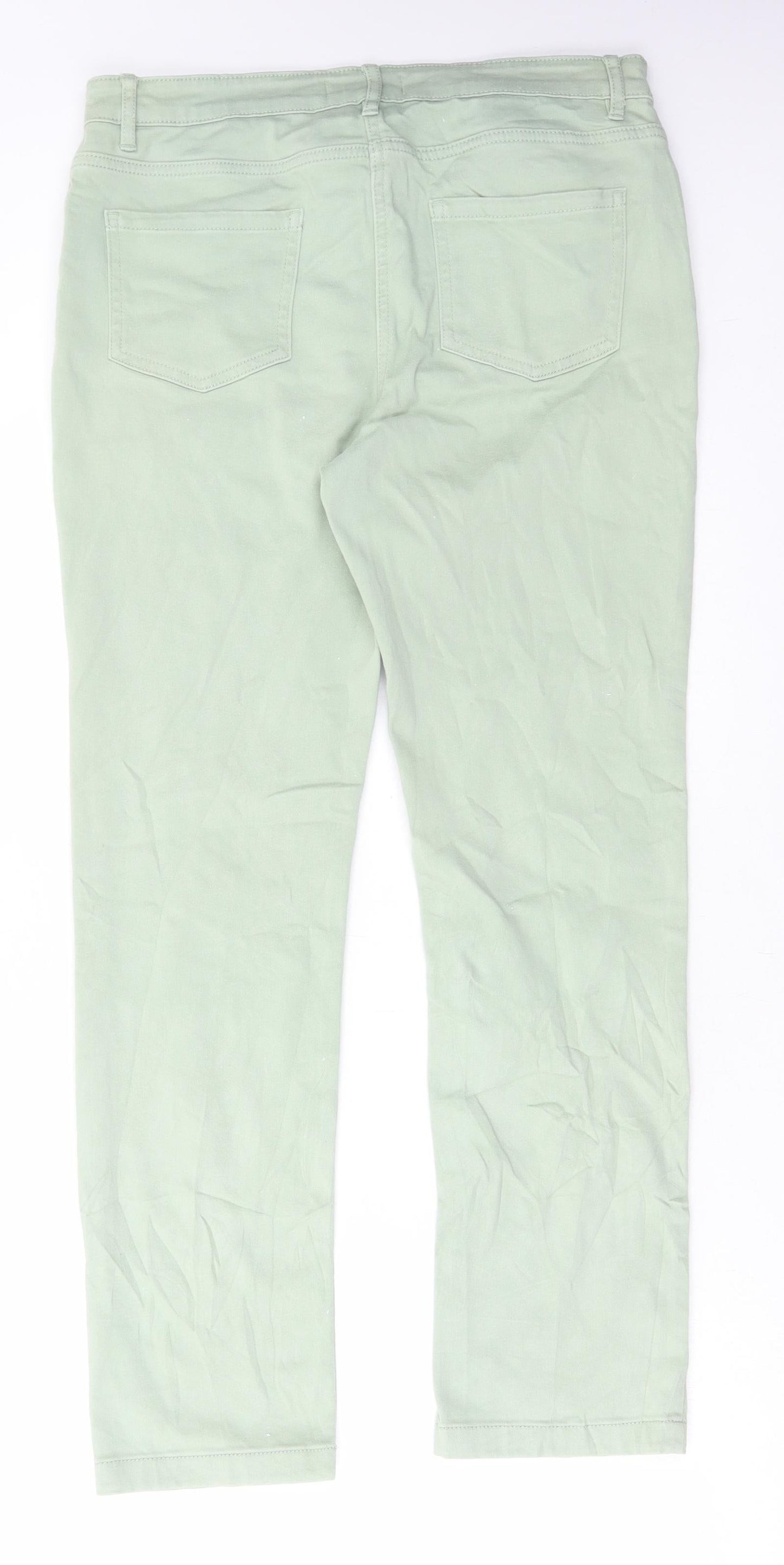 Womens UK Size 32 in Marks and Spencer Regular Fit Skinny Green Jeans
