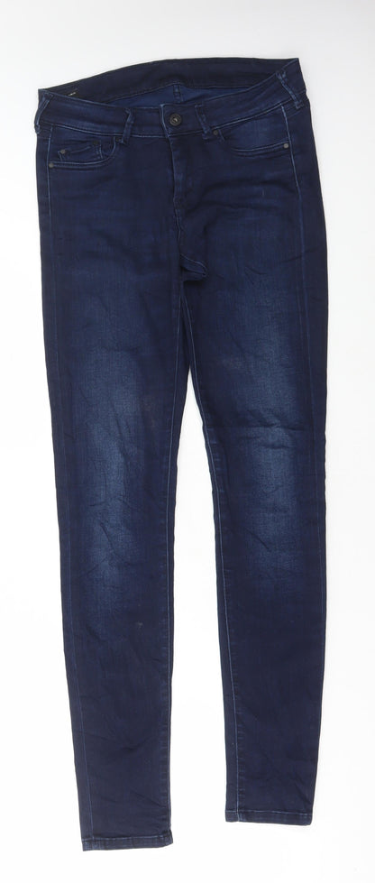 Womens UK Size 30 in Preworn Regular Fit Skinny Blue Jeans