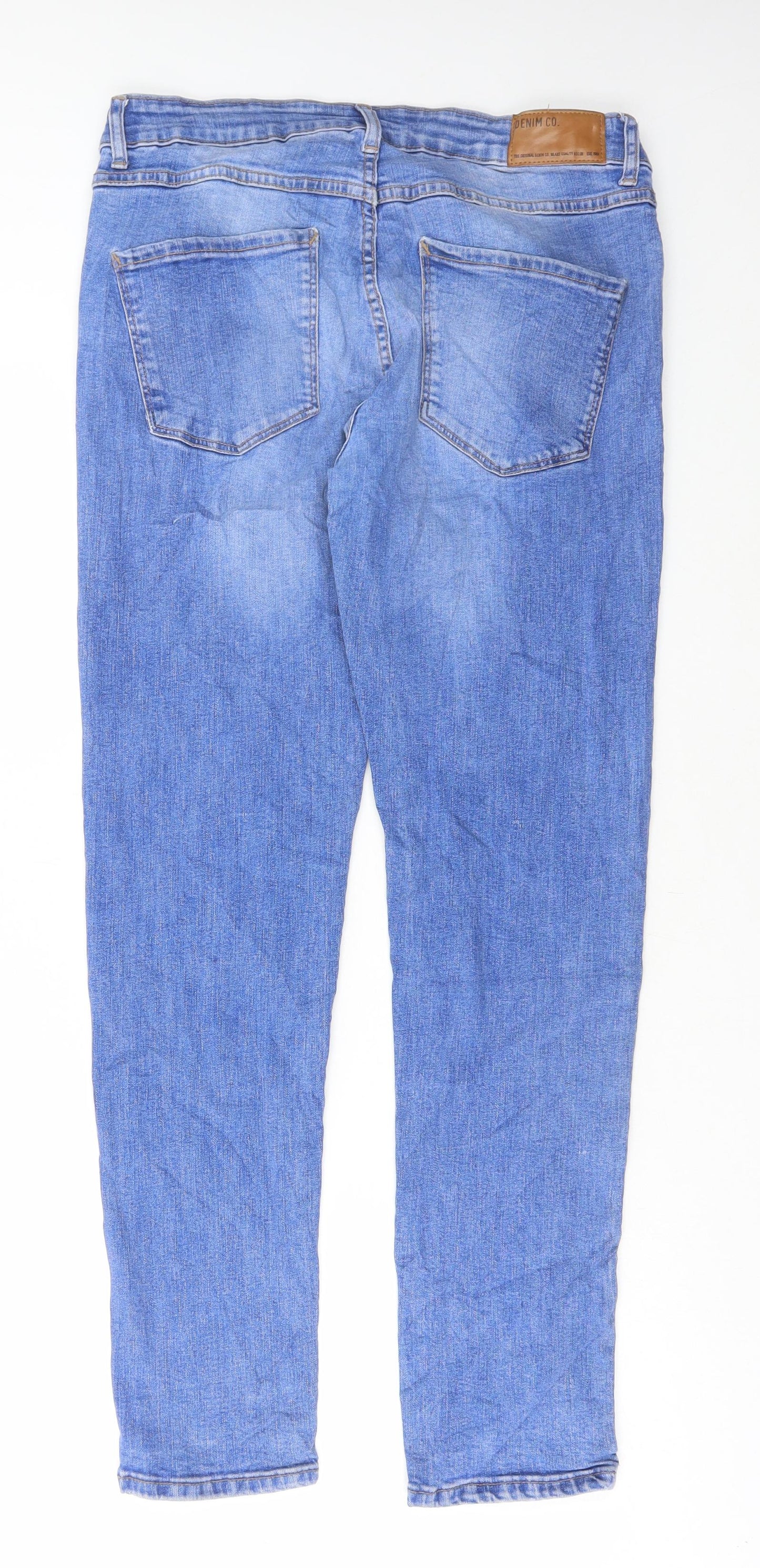 Denim & Co. Mens Blue Cotton Skinny Jeans Size 30 in L30 in Regular Button