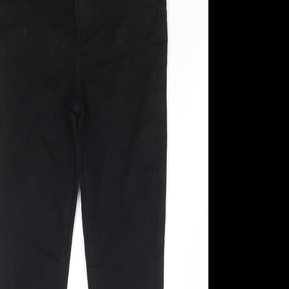 Studio Girls Black Cotton Skinny Jeans Size 12-13 Years Regular Button