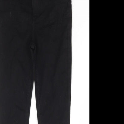 Studio Girls Black Cotton Skinny Jeans Size 12-13 Years Regular Button