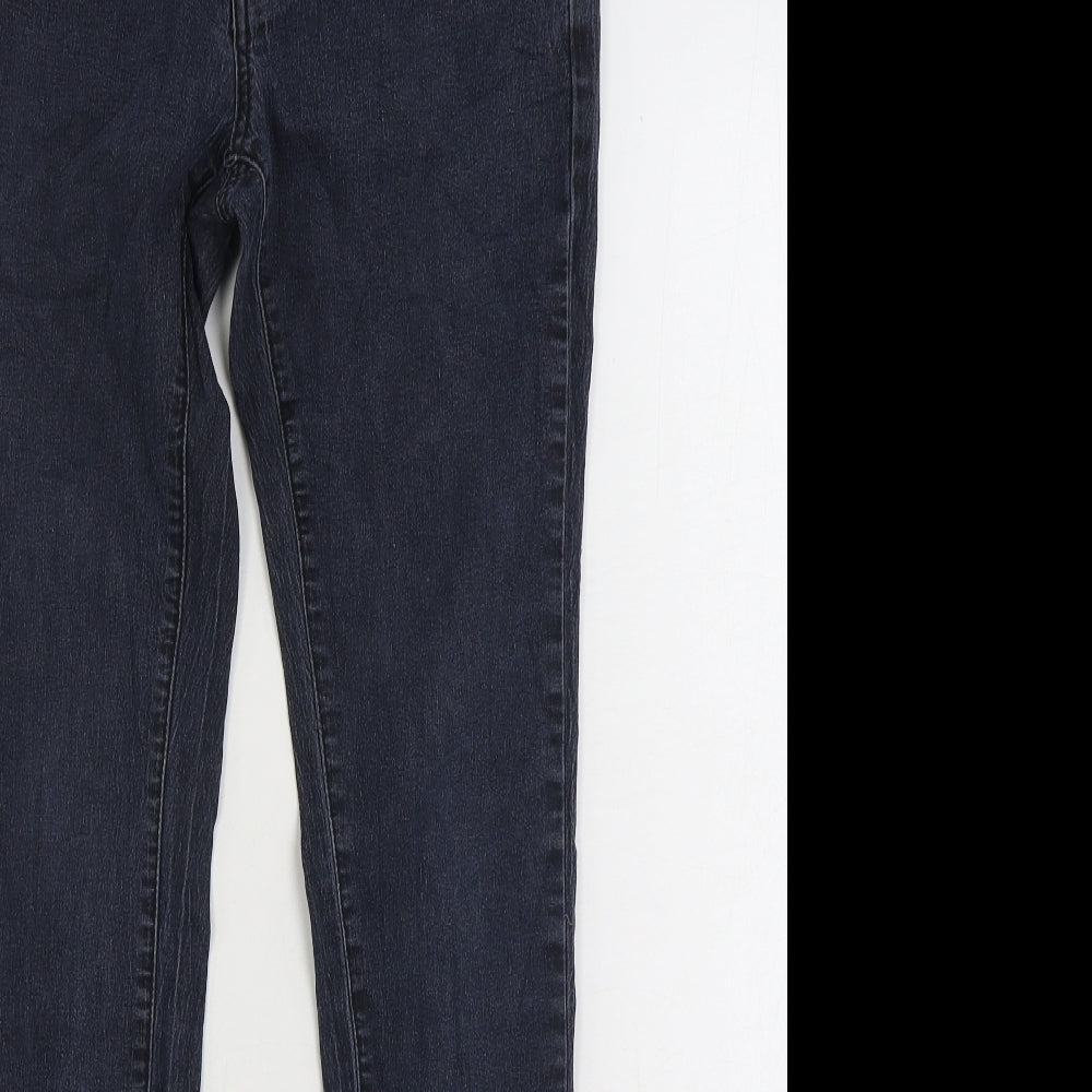 Denim & Co. Womens Blue Cotton Skinny Jeans Size 12 L30 in Regular Zip