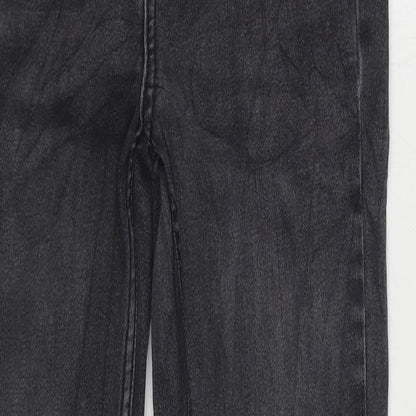 Oasis Womens Black Cotton Skinny Jeans Size 12 L28 in Regular Zip