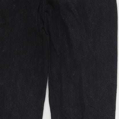 Matalan Womens Black Cotton Skinny Jeans Size 10 L37 in Regular