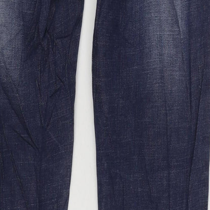 Womens UK Size 10 Monday Regular Fit Skinny Blue Jeans