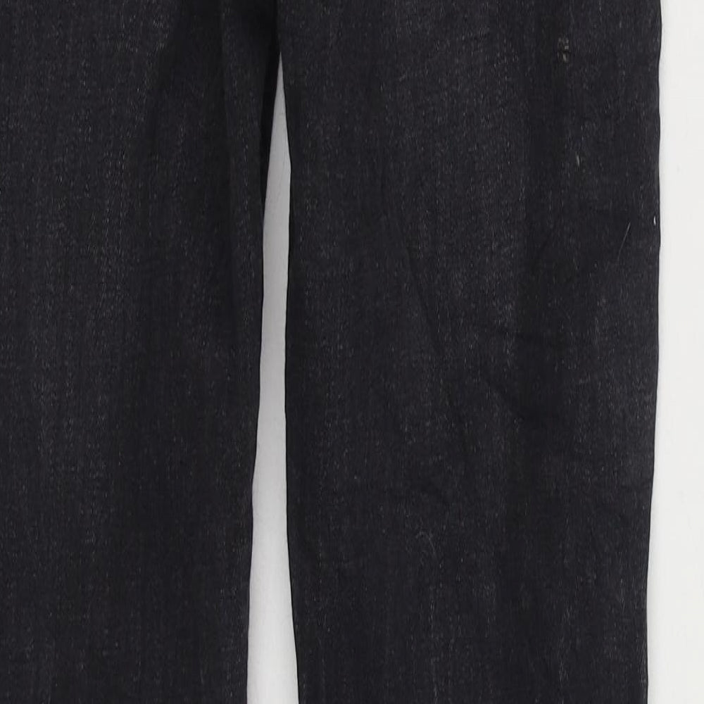 Zara Womens Black Cotton Skinny Jeans Size 8 L28 in Regular Zip