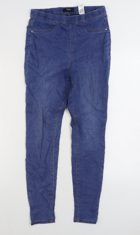 Matalan Womens Blue Cotton Jegging Jeans Size 8 L27 in Regular