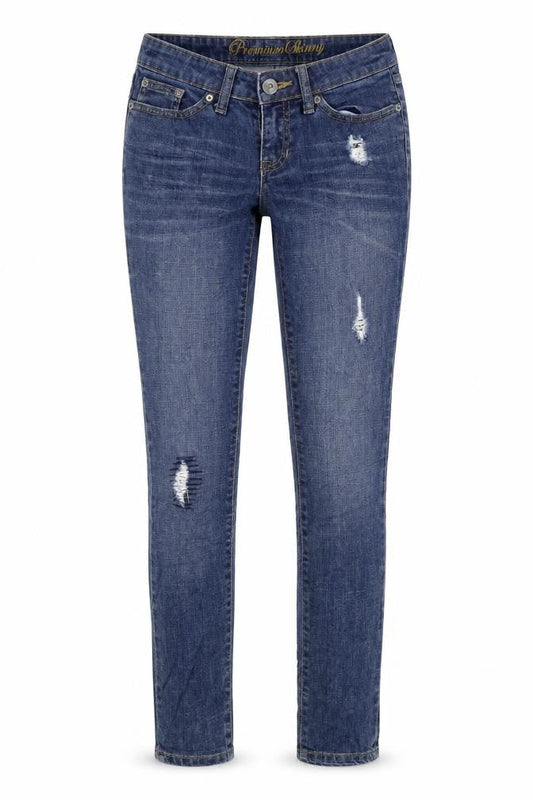 Womens UK Size XS Gap Regular Fit Skinny Blue Jeans