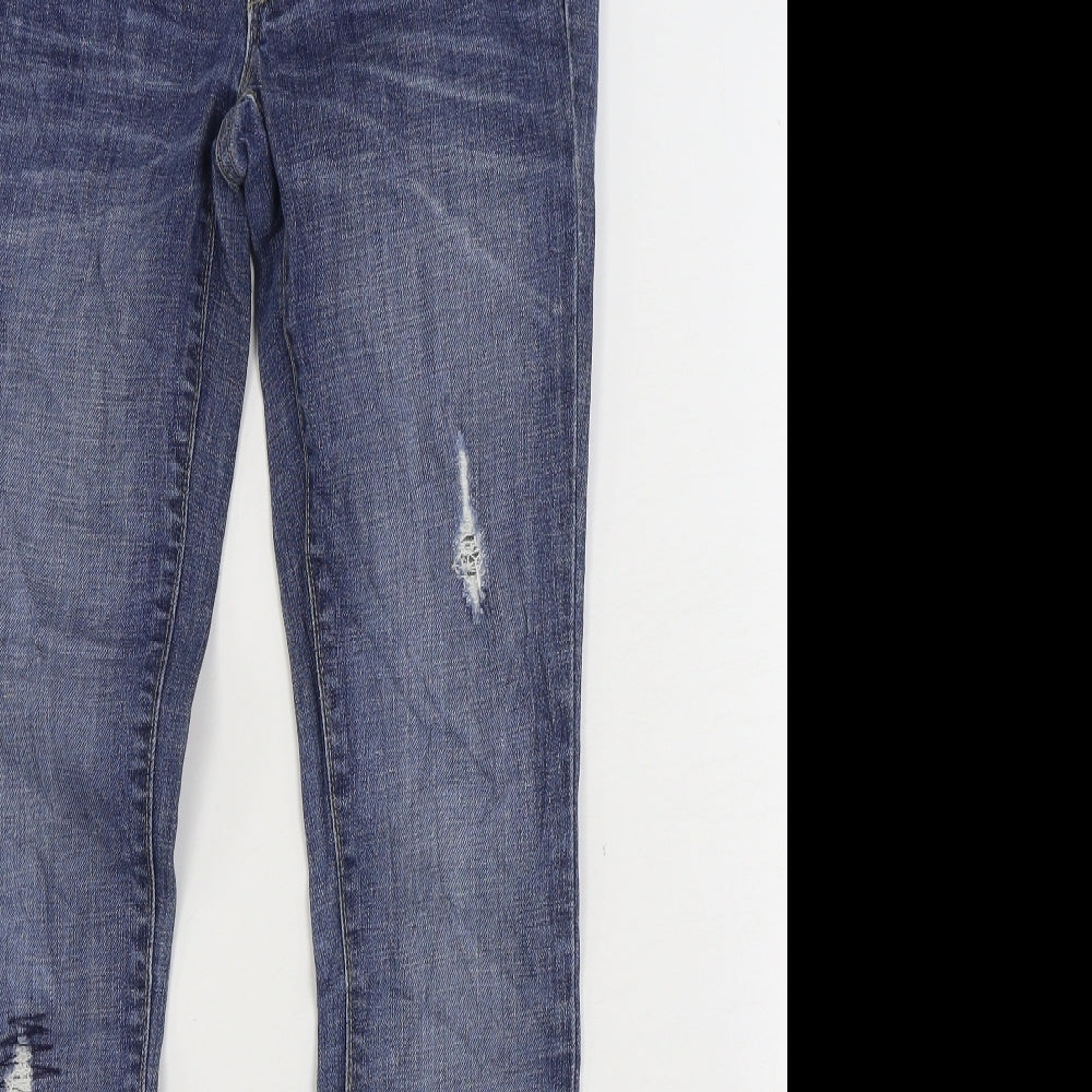 Gap Womens Blue Cotton Skinny Jeans Size XS L30 in Regular Zip