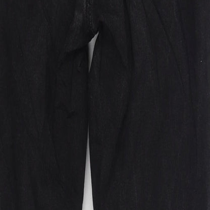 Topshop Womens Black Cotton Skinny Jeans Size 26 in L30 in Regular Zip