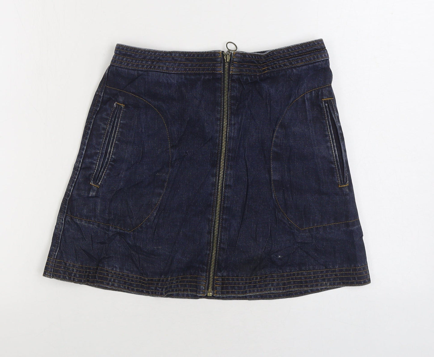 Womens UK Size S Cooperative A-Line Denim Skirt