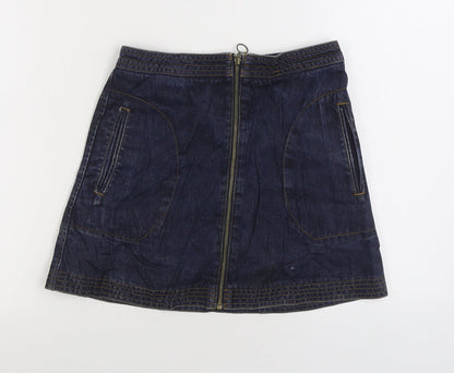 Womens UK Size S Cooperative A-Line Denim Skirt