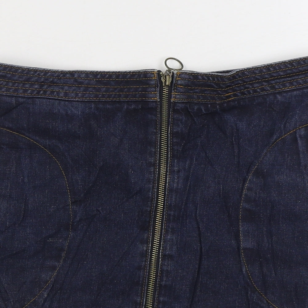 Womens UK Size S Cooperative A-Line Denim Skirt