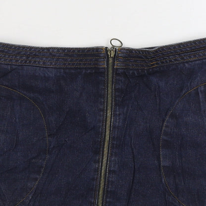 Womens UK Size S Cooperative A-Line Denim Skirt