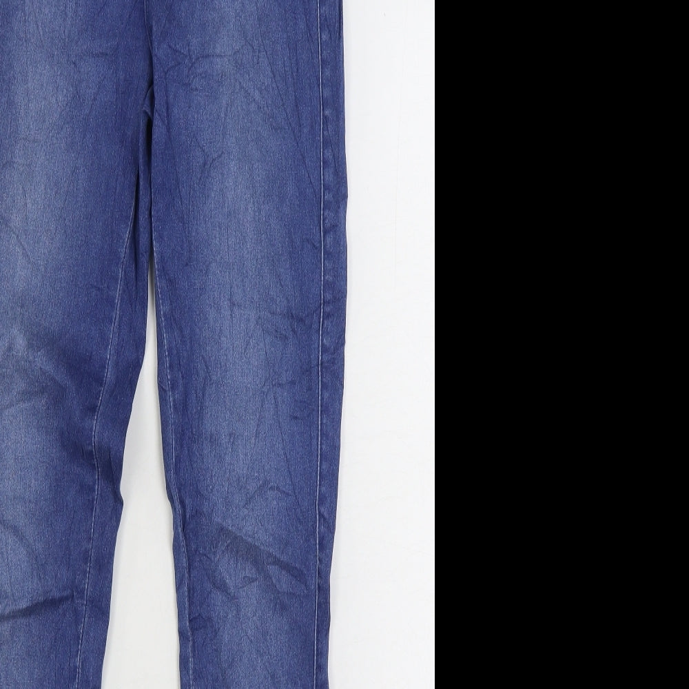 Only Womens Blue Cotton Skinny Jeans Size 4 L30 in Regular Zip