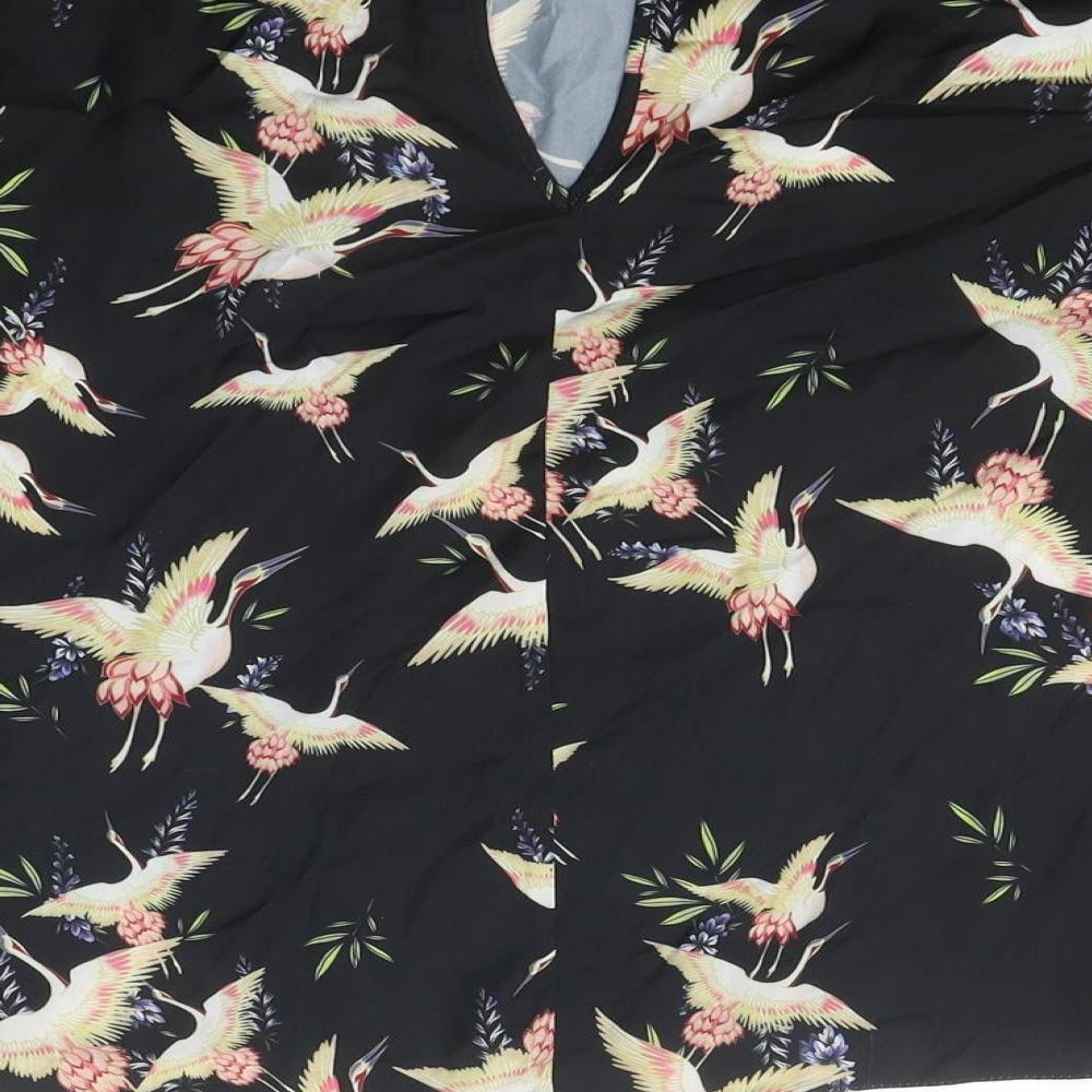 Womens UK Size 6 Dorothy Perkins Black Basic Blouse