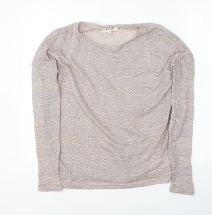 Womens UK Size 8 New Look Pink Basic T-Shirt