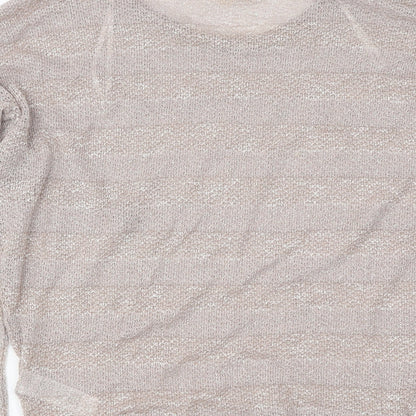 Womens UK Size 8 New Look Pink Basic T-Shirt