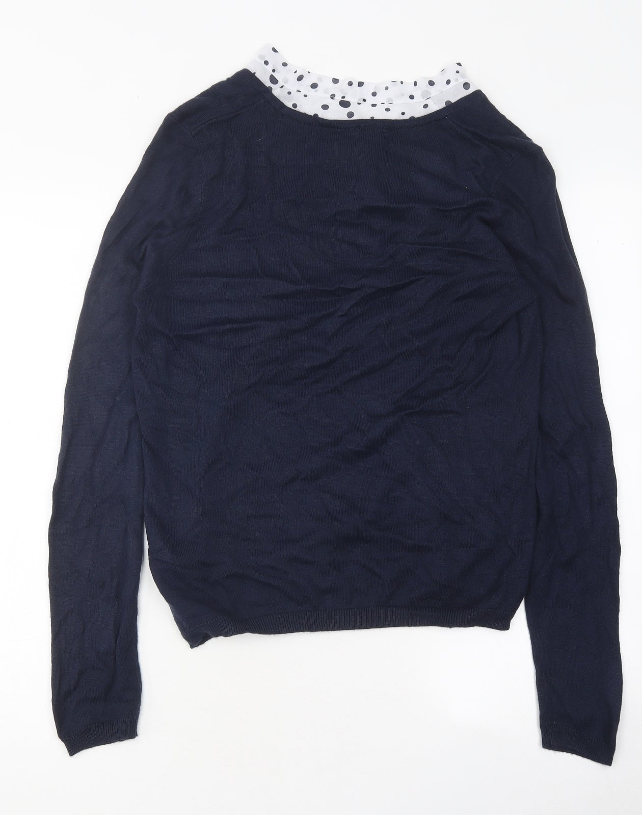 Womens UK Size 10 Marks and Spencer Blue Pullover Jumper