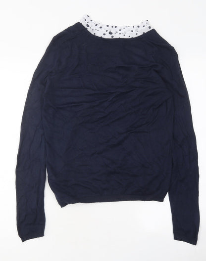 Womens UK Size 10 Marks and Spencer Blue Pullover Jumper