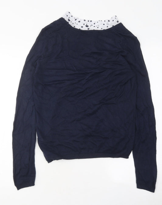 Womens UK Size 10 Marks and Spencer Blue Pullover Jumper