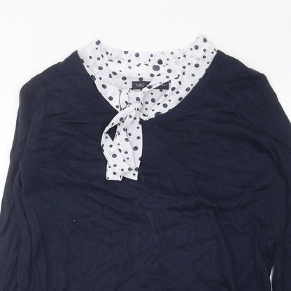 Womens UK Size 10 Marks and Spencer Blue Pullover Jumper