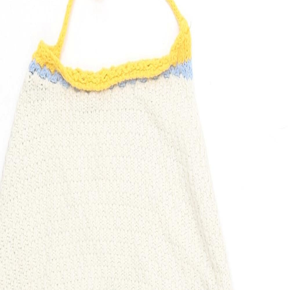 Zara Womens Multicoloured Colourblock Polyester Playsuit One-Piece Size S L16 in Tie