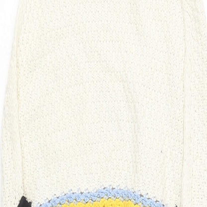 Zara Womens Multicoloured Colourblock Polyester Playsuit One-Piece Size S L16 in Tie