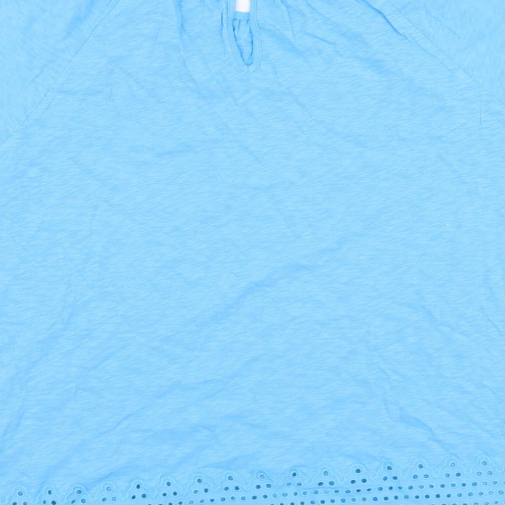 Womens UK Size 6 Marks and Spencer Blue Basic Blouse