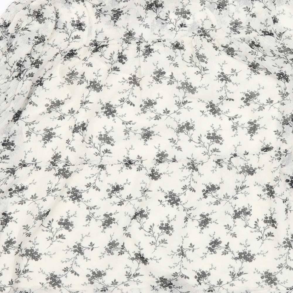 Womens UK Size 8 Marks and Spencer White Basic Blouse