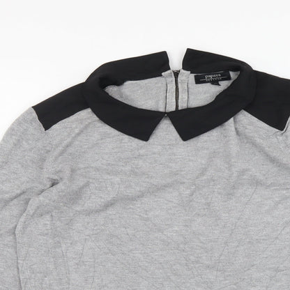 Womens UK Size 14 Papaya Grey Pullover Jumper