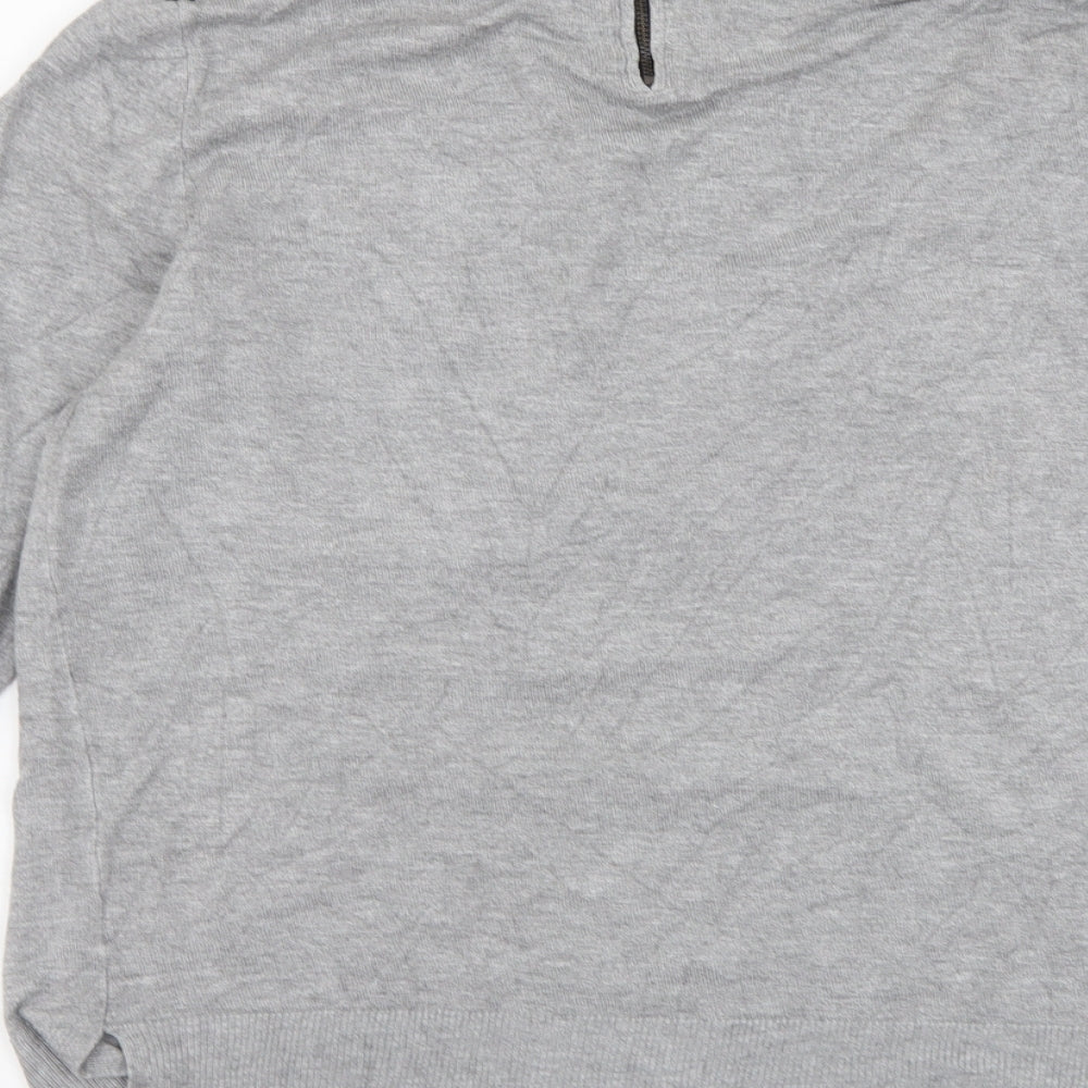 Womens UK Size 14 Papaya Grey Pullover Jumper