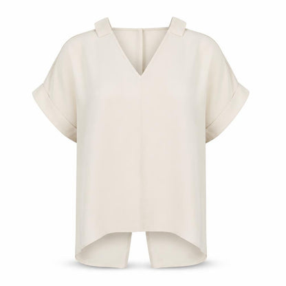 Womens UK Size 12 River Island Beige Basic Blouse
