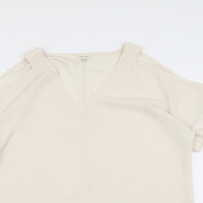 Womens UK Size 12 River Island Beige Basic Blouse