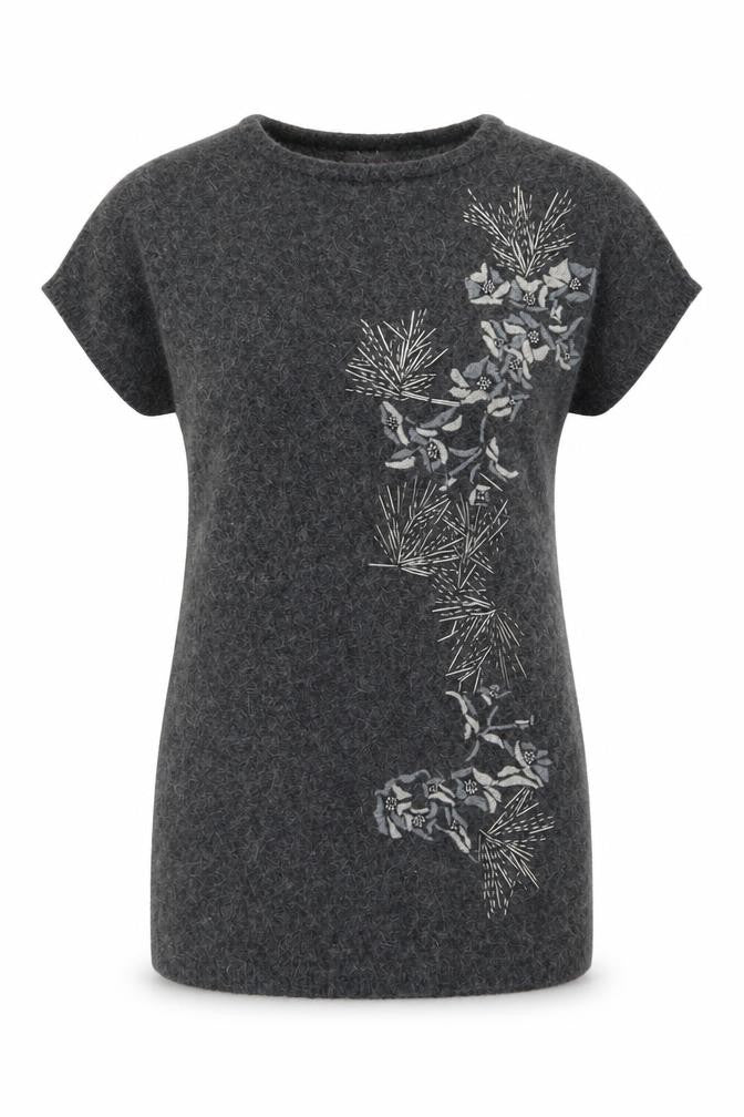 Womens UK Size S Monsoon Grey Tunic Jumper