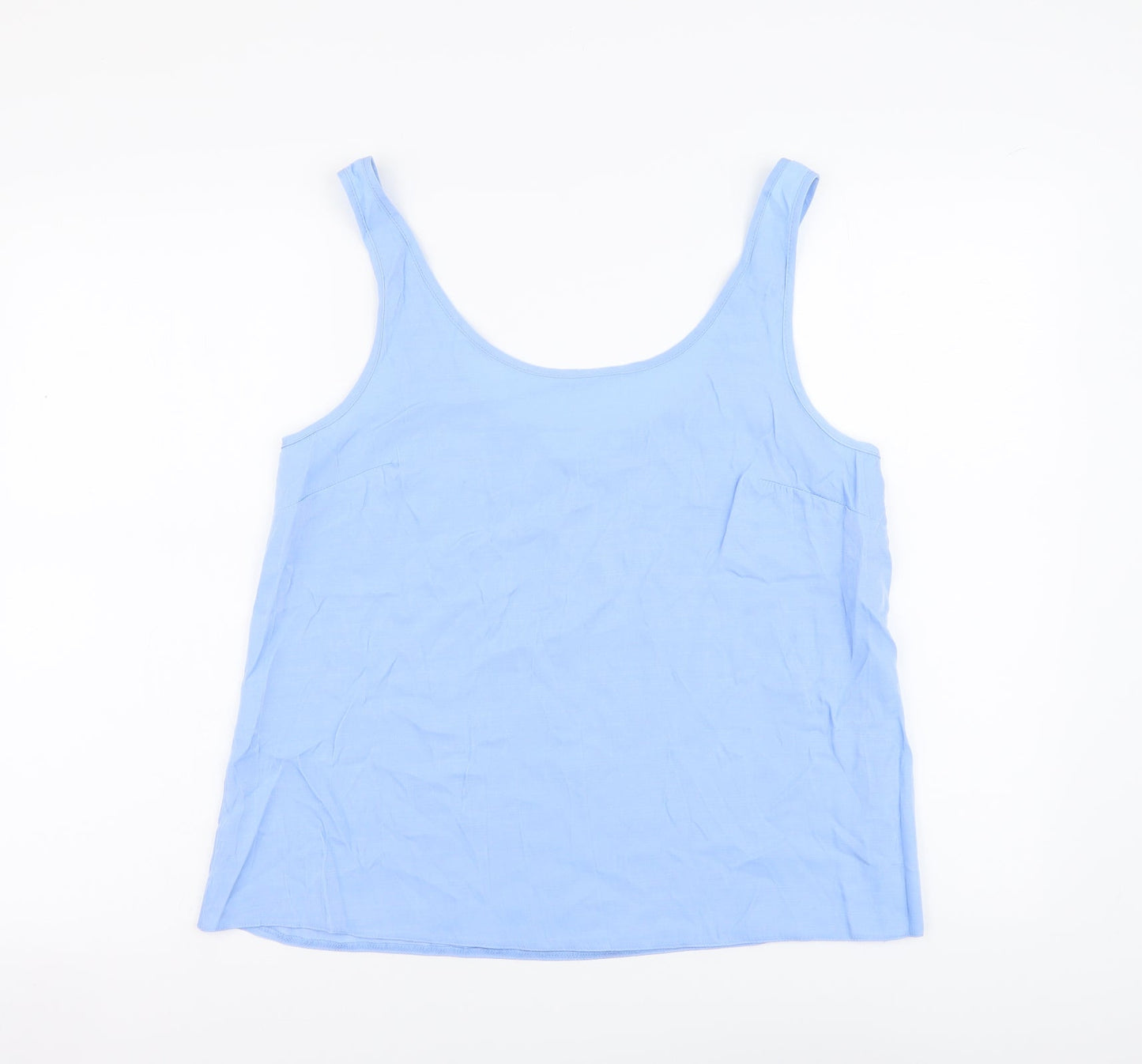 Primark Womens Blue Polyester Camisole Tank Size 12 Round Neck