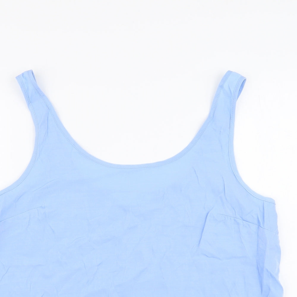 Primark Womens Blue Polyester Camisole Tank Size 12 Round Neck