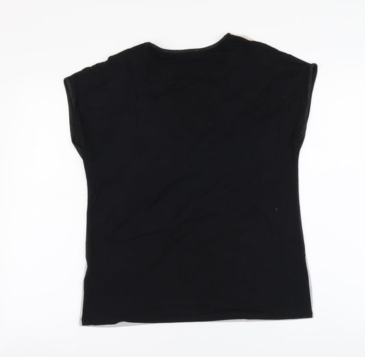 Womens UK Size S Oasis Multicoloured Basic T-Shirt