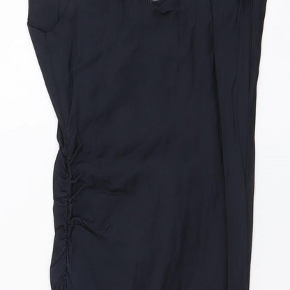 Zara Womens Black Polyester Mini Size XS Sweetheart Pullover